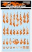 HI Q PARTS Fire Tribal Decal Solid Metallic Orange (1pcs), HIQ77521, by HI Q PARTS