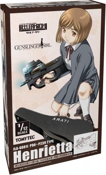 TOMYTEC 1/12 Little Armory [LA-GG01] GUNSLINGER GIRL Henrietta P90, P239 Type, TMT35924, by TOMYTEC