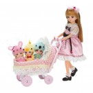 TAKARA TOMY LICCA-CHAN LF-11 TRIPLET BABY STROLLER  , TAK29042, by TAKARA TOMY