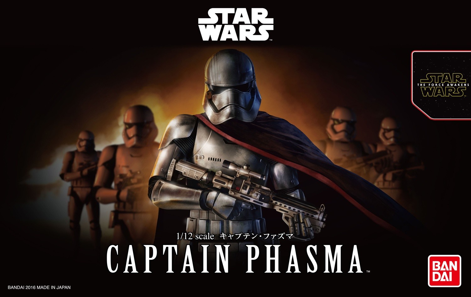 BANDAI Star Wars Plastic Model Kit 1/12 STARWARS CAPTAIN PHASMA japan