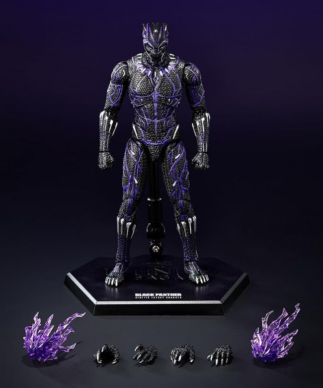 three zero 1/12 DLX Black Panther (Kinetic Energy Charged