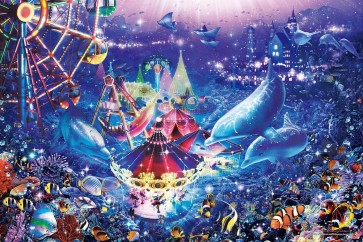 Epoch Jigsaw Puzzle 2016pcs Lassen Dolphins in Wonderland  , EPC37159, by Epoch