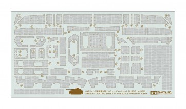 TAMIYA 1/48 4 Panzer H type coating sheet set, TAM12661, by TAMIYA