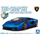 Aoshima 1/32 The Snap Kit No.19-F Lamborghini Countach LPI 800-4 (Metallic Blue), AOS65440, by AOSHIMA
