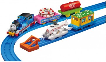 TAKARA TOMY Plarail 30th Anniversary Glitter Thomas and Harold's Party Collection, TAK13987, by TAKARA TOMY