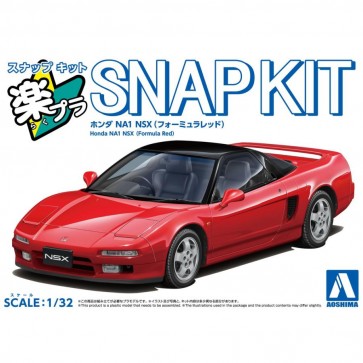 Aoshima 1/32 Raku-Pla Snap Kit No.19-FR Honda NA1 NSX (Formula Red), AOS65808, by AOSHIMA