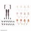 Bandai 30MS Optional Body Parts Arm Parts & Leg Parts [Brown], BAN71752, by BANDAI