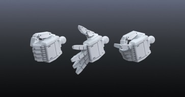 BANDAI  1/144 Builders Parts: Hand 01 (EFSF), BAN0176497, by BANDAI