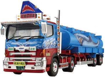 Aoshima 1/32 Value Dekotora No.55 Sandaime Samehada Bojou (Large Tank Truck Trailer), AOS64108, by AOSHIMA