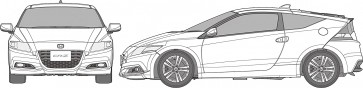 Fujimi 1/24 Inch-up Series No.282 Honda CR-Z 2011 Japan Car of the Year Award Commemorative Car, FUJ46464, by FUJIMI
