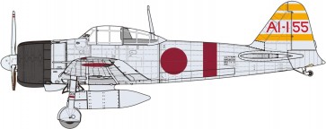 Fine Molds 1/48 IJN Navy Type 0 carrier fighter Model 21 (Mitsubishi, Early Model) Japanese aircraft carrier Akagi, FIN91057, by Fine Molds