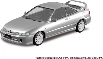 Aoshima 1/32 Raku-Pla Snap Kit No.22-VS Honda DC2 Integra Type R (Borg Silver Metallic), AOS69400, by AOSHIMA