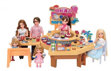 TAKARA TOMY LICCA-CHAN KURU-KURU CONVEYOR BELT SUSHI  , TAK17971, by TAKARA TOMY