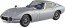Aoshima 1/32 Raku-Pla Snap Kit No.06-SS Toyota 2000GT (Thunder Silver Metallic), AOS68120, by AOSHIMA