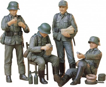 Tamiya 1/35 Military Miniature Series No.129 German Soldiers At Rest [Special Sale Item], TAM82841, by TAMIYA