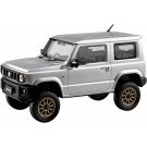 Aoshima 1/32 Raku-Pla Snap Kit No.09CU-SS Suzuki JB64 Jimny Custom Wheel (Silky Silver Metallic), AOS04252, by AOSHIMA
