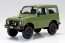 Aoshima 1/32 Raku-Pla Snap Kit No.18CU-OG Suzuki JA11 Jimny Custom Wheel (Olive Green), AOS04122, by AOSHIMA
