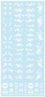 HiQParts Hex Camouflage Decal 2 White (1pc), HQPHEXC2-WHI,
