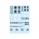 HI Q PARTS JPN DECAL 00 DARK GRAY (1PC)  , HIQ75039, by HI Q PARTS