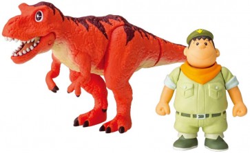 TAKARA TOMY ANIA DORAEMON: NOBITA'S NEW DINOSAUR GIAN & GORU (TARBOSAURUS)  , TAK53818, by TAKARA TOMY