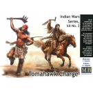 Master Box 1/35 Indian War ・ Tomahawk Charge ・ 2 Native American Soldiers + Horses , mb61868, by MASTER BOX
