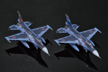Platz 1/144 JASDF F-2A JASDF 70th Anniversary Commemorative & Tsuiki Airbase 70th Anniversary Commemorative Painted Aircraft Set of 2 Models, PLZ27324, by PLATZ
