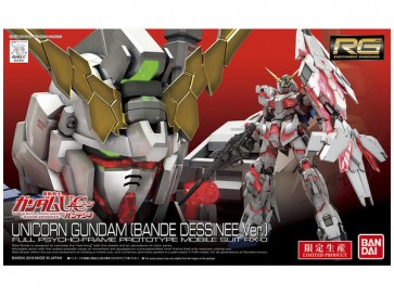 Bandai 1/144 RG Unicorn Gundam (Bande Dessinee Ver.) , BAN74735, by BANDAI