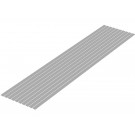 Wave Plastic Material (Gray) Shredded Board 0.5 x 5.0 mm 10pcs, WAV24753, by WAVE