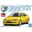 Aoshima 1/32 Raku-Pla Snap Kit No.22-SY Honda DC2 Integra Type R (Sunlight Yellow), AOS69387, by AOSHIMA