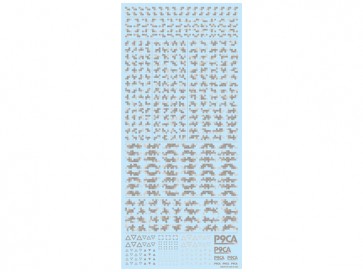 HI Q PARTS Pixel Camouflage Decal 2 Warm Gray (1pc.), HIQ73806, by HI Q PARTS