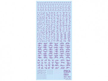 HI Q PARTS Pixel Camouflage Decal 2 Purple (1pc.), HIQ73844, by HI Q PARTS