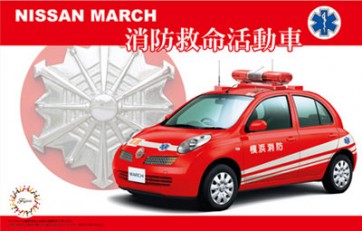 Fujimi 1/24 Nissan March Firefighting and life-saving activity vehicle , FUJ39749, by FUJIMI