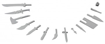 Kotobukiya M.S.G Modeling Support Goods MW 34 Weapon Unit Knife Set , KBY60171, by KOTOBUKIYA