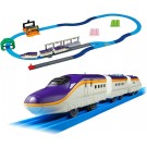 TAKARA TOMY Consolidated! E8 series Tsubasa & Tomica Arch Railroad Crossing Set (First Time Bonus with 3 S-shaped Rails), TAK15461, by TAKARA TOMY