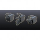 BANDAI  1/144 Builders Parts HD: MS Hand 02 Zeon Dark Gray, BAN0201309, by BANDAI