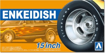 Aoshima 1/24 The Tuned Parts No.108 Enkei Dish 15 inch, AOS66256, by AOSHIMA