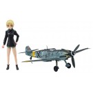 Hasegawa 1/20 STRIKE WITCHES: ERICA HARTMANN W/MESSERSCHMITT BF109G-6 (1/72)  , HAS22091, by HASEGAWA