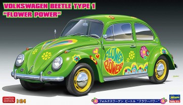 Hasegawa 1/24 Volkswagen Beetle "Flower Power"  , HAS04881, by HASEGAWA