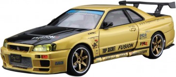 Aoshima 1/24 The Tuned Car No.15 Top Secret BNR34 Skyline GT-R '99 (Nissan), AOS53041, by AOSHIMA
