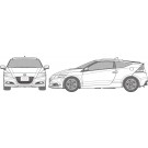 Fujimi 1/24 Inch-up Series No.282 Honda CR-Z 2011 Japan Car of the Year Award Commemorative Car, FUJ46464, by FUJIMI