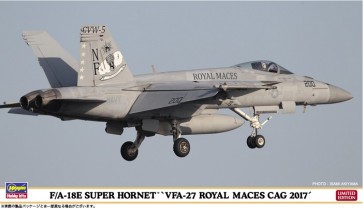 Hasegawa 1/72 F / A - 18 E Super Hornet "VFA - 27 Royal Mayes CAG 2017"  , HAS22546, by HASEGAWA