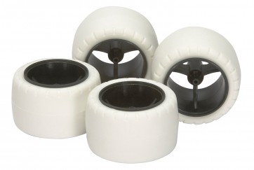 Tamiya Tamiya Mini 4WD 15415 GP415 Super X ・ XX Carbon Small Diameter Wheel & Barrel Tire White , TAM54159, by TAMIYA