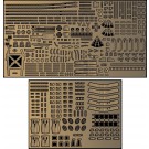Fujimi 1/700 Special Series JAPANESE NAVY HEAVY CRUISER IBUKI GENUINE ETCHING PARTS, FUJ33172, by FUJIMI